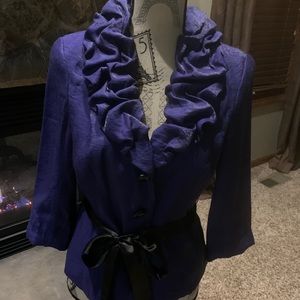 Shiny purple cocktail jacket